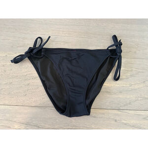 Victoria's Secret Black Tie Side Bikini Bottom Women's M